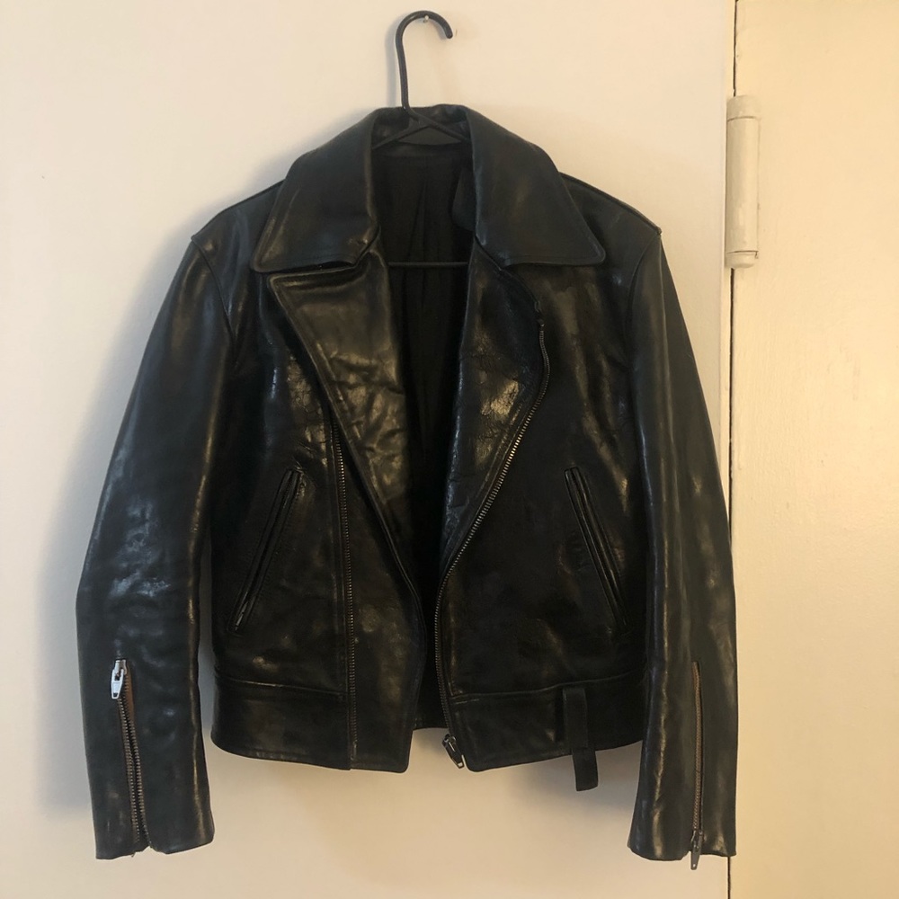 Leather Moto Jacket by Alexander Wang